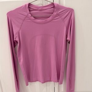 lululemon athletica Long Sleeve Crew Top - Pink